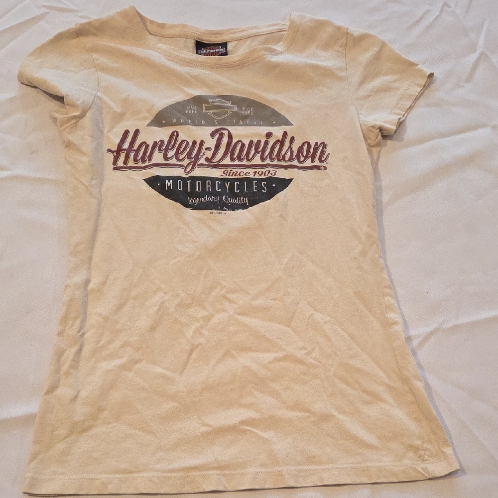 Harley-Davidson Tan Logo Tee